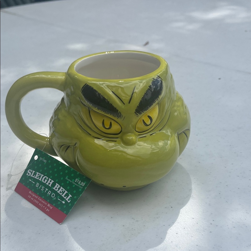 Sleigh Bell Bistro Green Grinch Mug